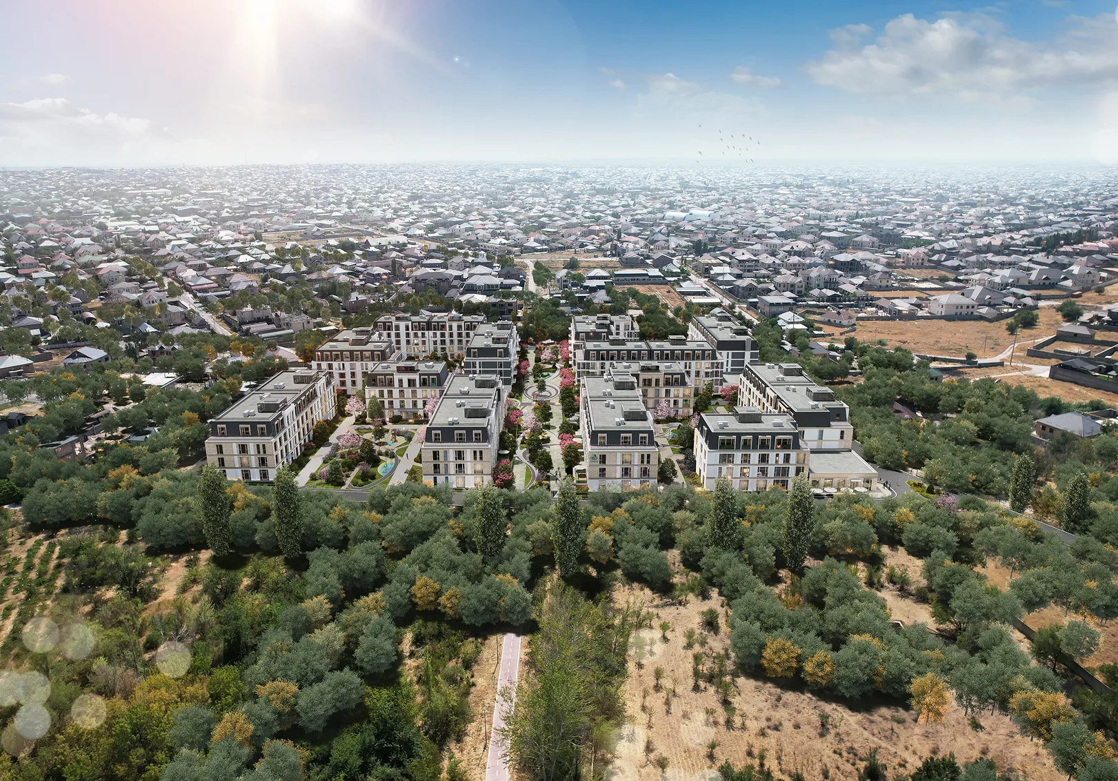 В окружении парка