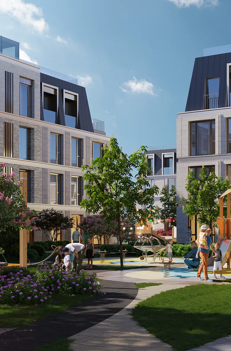 Двор для разнообразного отдыха